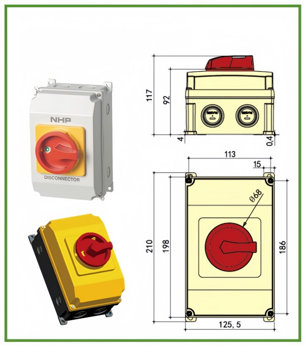 Isolation switch box